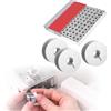 Respicefinem 100 pezzi di bobine in acciaio stile L 55623A bobina in metallo con fessura per avvolgitore accessori per macchine da cucire con custodia per bobina per parti di macchine da cucire industriali