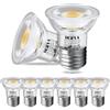 DEIFUA Lampadina a LED E27, luce bianca calda, 3000 K, 3,5 W, 385 lumen, sostituisce lampadine alogene da 50 W, confezione da 6 pezzi, non dimmerabili, a risparmio energetico, senza sfarfallio, angolo