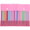 Eujgoov 55 Pezzi di Ferri da Maglia 2,5-6,0mm/0,09-0,24inch, Set Ago per Maglione a Doppia Punta Lega di Alluminio Strumento per Tessitura di Filati Fai-da-te