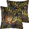 Prestigious Textiles Tigre del Bengala Cuscini, Poliestere, Amazon, 55 x 55cm, 2 unità