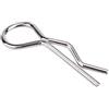KIMISS Clip per Carrozzeria Rc Clip per Auto Rc Ferro Inossidabile Argento 50 Pezzi Rc Sories Pin per Clip Corpo Tipo R per Scala 1 10 1 12 1 16 Scocca per Auto con Telecomando