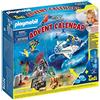 PLAYMOBIL Calendario dell'Avvento 70776 Divertente Missione di Immersione della Polizia, dai 4 Anni