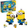 LEGO 75551 Minions Personaggi Minions e la loro Tana, Giochi per Bambini e Bambine con Personaggi di Stuart, Kevin e Bob, Gadget e Idee Regalo