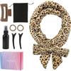 GUIGA Bigodino Senza Calore per Boccoli, Set Di Bigodini Antiscivolo, Fascia Morbida Curler Arricciacapelli (Leopardo)