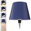 Beaeet lampada bottiglia LED Blu, ricaricabile USB-C, senza fili, IP54, 3 tonalità dimmerabili, per bottiglie in vetro da tavolo, balcone, terrazza, campeggio, feste