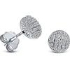 Miore Orecchini Donna Piccoli a Lobo Diamanti taglio Brillante ct 0.11 Oro Bianco 9 Kt / 375