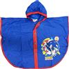Sonic the Hedgehog Sonic - Mantella Impermeabile in pvc per Bambini, Antipioggia