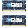 Wlizedle DDR3 /DDR3L Laptop Memoria RAM 16GB Kit (2x8GB) 1600MHz CL11 SO-DIMM Modulo di Memoria PC3-12800 /PC3L-12800 204-Pin 1.35V /1.5V Notebook Memory per Computer Portatile, Blu