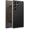 TF Skins Skin compatibile con Samsung Galaxy S25 & S25 Ultra, pellicola protettiva protettiva a 360° Full Coverage o Back Only (Back Only, Carbon Black, S25 Ultra)