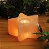 Lampade di Sale Store Portacandela di Sale Himalayano Rosa scolpito a forma di Stella 500 g per lumini tea light