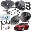 Focal Evotuning - no hertz Kit 6 Casse Altoparlanti Focal ASE +ACX 165 Anteriori Posteriori per Peugeot 207