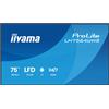 iiyama ProLite LH7564UHS-B1AG Display digital signage 4K UHD da 75 con opzioni avanzate di controllo e connettività