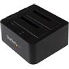 Startech.Com Docking hard disk 2.5" e 3.5" UASP Per 2 Dischi Rigidi Sata Black