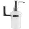 Spirella Dispenser di Sapone Fissare in Vetro e Cromo Taku Trasparente