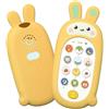 LEADSTAR Telefono Giocattolo per Bambini,Gioco Musicali Neonato 6 9 12 Mes,Giochi Montessori Educativi 1 Anno,Sensoriali Telefono Giocattoli Educativi Regalo per Bambini 6-18 Mesi (Giallo)