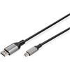 DIGITUS 8K/60Hz Cavo adattatore Displayport - Da DP a mini DP - Displayport 1.4 - 4k/144Hz - 2 m - Custodia in alluminio - nero