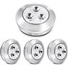 SOAIY 4PZ (Nuova versione) Luce adesiva a batteria Luci Armadio Luce notturna Più grande e luminoso Risparmio energetico Leggerissimo per Cucina, Corridoio, Scale, Camere per bambini, Garage, Argente