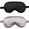 YFTRFR 2 Pezzi Mascherine da Notte, Copriocchi Oscuranti Fascia Elastica Maschera per Occhi Regolabile Morbida Copertura Degli Occhi Copriocchi per Senza Pressione Confortevole per Uomini e Donne