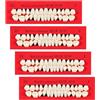 Makoto Nobu 4 set Denti Finti in Resina Acrilica, 112 Pezzi Kit di riparazione dentale temporanea Denti Finti in Resina Acrilica, Dente Provvisorio Kit di Riparazione per Halloween Cosplay, 23 A2
