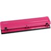Eagle Perforatrice a 3 fori da tavolo, resistente, capacità 12 fogli, metallo (rosa scuro)