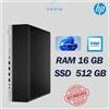 HP PC DESKTOP HP 800 G5 MINI INTEL 9TH RAM 16GB SSD 512GB WIN 11 PRO RICONDIZIONATO