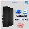 HP PC DESKTOP HP 800 G5 MINI INTEL 9TH RAM 8GB SSD 256GB WIN 11 PRO RICONDIZIONATO