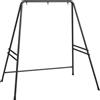 Outsunny Supporto per Amaca e Poltrona a Uovo in Acciaio con Gambe ad A e Agganci Singoli e Doppi, 178x143x180 cm, Nero | Aosom Italy