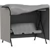 Outsunny Copertura per Dondolo da Giardino con Cerniera Copertura per Mobili da Esterno 177x114x152 cm Grigio | Aosom Italy