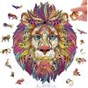 ieron Puzzle in Legno da 212 Pezzi, Leone 9,5x11,5, Scatola Puzzle Unica a Forma di Animale, Idea Regalo di Compleanno per Bambini, Adulti, Ragazze, Ragazzi, Giochi per Famiglie e Hobby