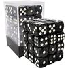 BESCON DICE Bescon 12mm 6 Sided Dice 36 in Brick Box, 12mm Six Sided Die (36) Block of Dice, Marble Black