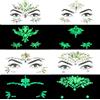 PUERFOCA 4PCS Brillantini Viso Make Up Gemme, Le Gemme per Il Viso Si Illuminano Al Buio, Festival Strass Adesivi per Carnevale Musicale, Feste, Trucco, Glitter Corpo