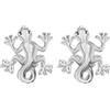 Tuscany Silver Orecchini a lobo in argento sterling a forma di geco per donna