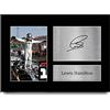 HWC Trading Lewis Hamilton - Stampa con autografo formato A4, con scritta Mercedes F1 (lingua italiana non garantita)
