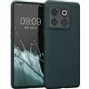 kwmobile Custodia Compatibile con OnePlus 10T 5G Cover - Back Case per Smartphone in Silicone TPU - Protezione Gommata - ardesia scuro