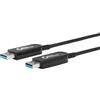 Microconnect USB3.0AA10BOP cavo USB 3.2 Gen 1 [3.1 1] 10 m A Nero (Premium Optic