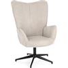 Andrea Bizzotto Poltrona Girevole Inas Beige