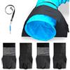 IRSTBL - Dog Agility Tunnel Sacchi & Sacchi di sabbia (set di 2) - Pesi resistenti impermeabili per tunnel da 45 - 61 cm - 9 kg per lato - Include fischietto da addestramento