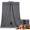 Ziyonix 2 Pezzi Asciugamano Cane, 100 x 50 cm Asciugamani Microfibra da Cane Accappatoio Rapido Veloce Super Assorbente Coperta Animali per Animale Domestici Cani Gatti (Grigio)