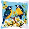 VERVACO Kit Cuscino Punto Croce TETTE BLU Set Ricamo Principianti Cuscini Gobelin Decorativi ca. 40 x 40 cm Accessori Per Lavoretti Creativi DIY Casa Decor Hobby Adulti Cross Stitch
