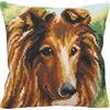 Collection D'Art Collezione d'Arte 40 x 40 cm Lassie Punto Croce Cuscino Kit