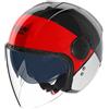 NOLAN Casco Jet NOLAN N20-2 VISOR BLOCCO - (Nero/Rosso/Antracite/Bianco)