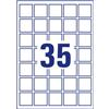 Avery Etichette adesive Avery in carta bianca coprente per stampa QR code 35 et/foglio 35x35 mm -conf. 25 pzfogli L7120-25 - F02728
