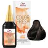 Wella professional color fresh 4/07 - castano medio naturale sabbia