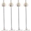 DOITOOL 4pcs Coperchio Della Cucina Goccia Soggiorno Armadio Ammortizzatore Flap Cerniera Porta Foglia Ferro per