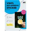 PPD A4 20 Fogli Di Carta Vinile Adesiva Lucida per Stampanti Inkjet - Sticker Bi