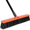 TreeLen Scopa a spinta da 45,7 cm per esterni, resistente per vialetti, marciapiedi, patii e terrazze, pulisce sporco, detriti, sabbia, fango, foglie e acqua, 18 setole larghe