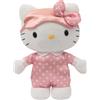 Hello Kitty Peluche Luminoso con Melodia per Nanna, 30 cm, Pigiamino Rosa con Stelle, per Bambini dai 3 Anni - Giochi Preziosi
