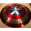 REXRYZ Capitan Americaa Shield - Scudo del falco e del soldato d'inverno, riproduzione in metallo per Halloween, armatura medievale e cosplay, scudo da combattimento LARP