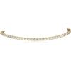 ZAVANA Collana Choker Tennis da Donna in Ottone Placcato Oro con Pietre Trasparenti - Girocollo Elegante con Cristalli Brillanti
