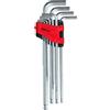 KS Tools 151.4920 Set chiavi maschio ad esagono incassato con testa a sfera,XL,10 pz, pollici